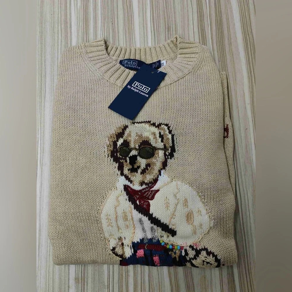 Ralph Lauren Embroidered Bear Sweater - Classic Chic - Picture 9 of 9